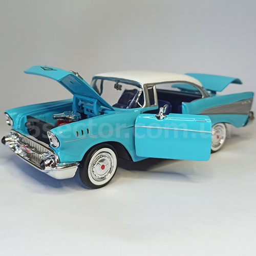 Chevrolet Bel Air 1957 Модель 1:24 Голубой