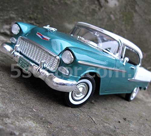 Chevrolet Bel Air Hardtop 1955 Модель 1:18 Зеленый