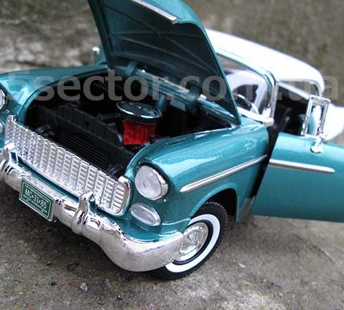 Chevrolet Bel Air Hardtop 1955 Модель 1:18 Зеленый