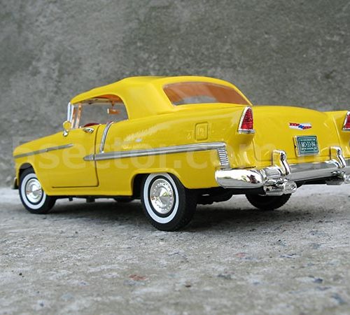 Chevrolet Bel Air convertible 1955 Модель 1:18 Желтый