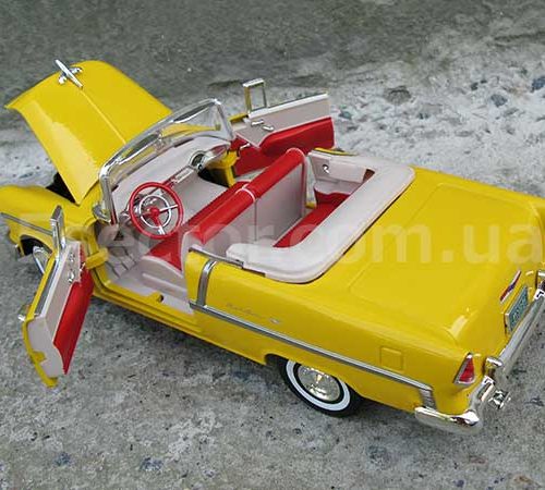 Chevrolet Bel Air convertible 1955 Модель 1:18 Желтый