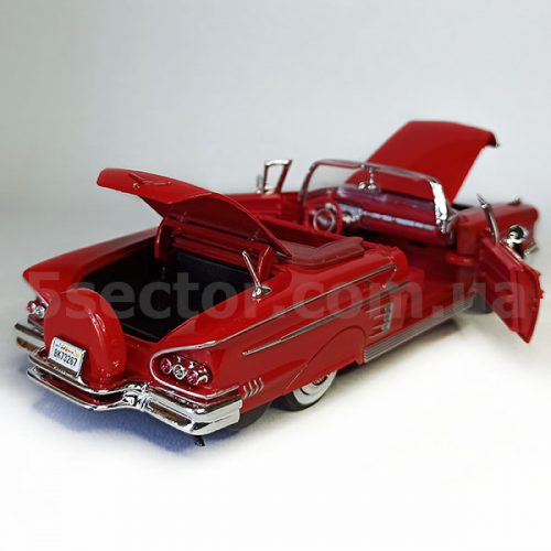 Chevrolet Impala Convertible 1958 Модель 1:24 Красный