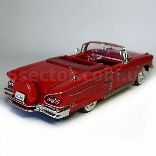 Chevrolet Impala Convertible 1958 Модель 1:24 Красный