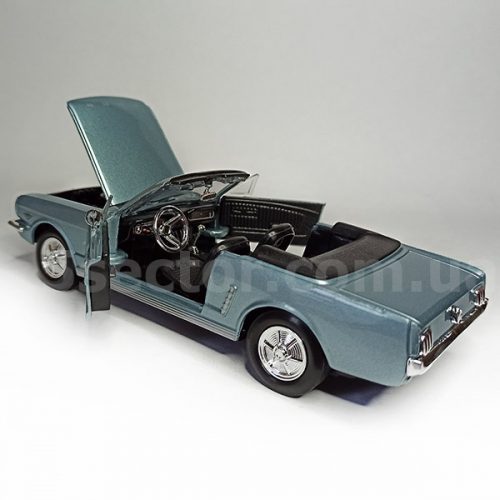 Ford Mustang Convertible 1964 Модель 1:24 Голубой