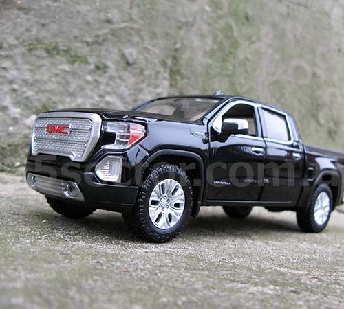 GMC Sierra 1500 Denali Crew Cab 2019 Модель 1:24 Черный