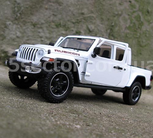 Jeep Gladiator Rubicon Hardtop 2021 Модель 1:24 Белый