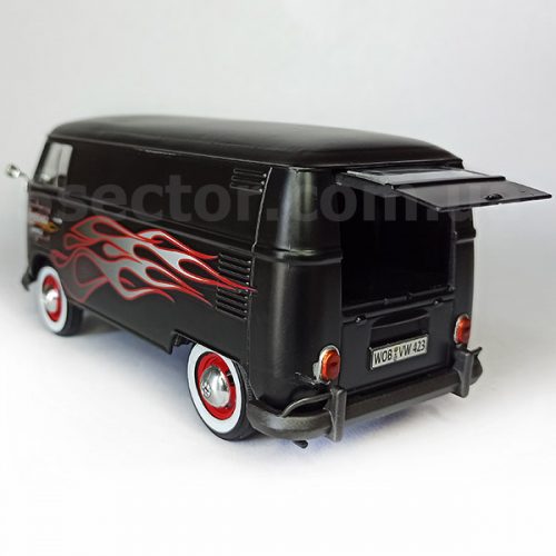 Volkswagen Type 2 (T1) Customs garage Модель 1:24 Черный