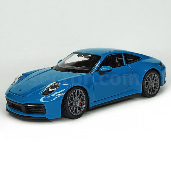 Porsche 911 Carrera 4S (992) Модель 1:24 Голубой