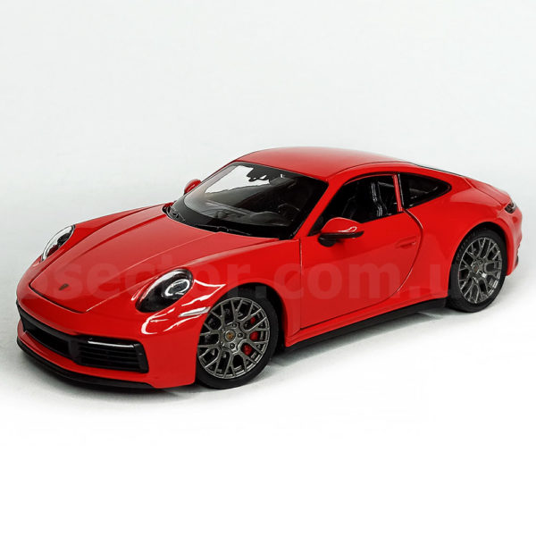 Porsche 911 Carrera 4S (992) Модель 1:24 Красный