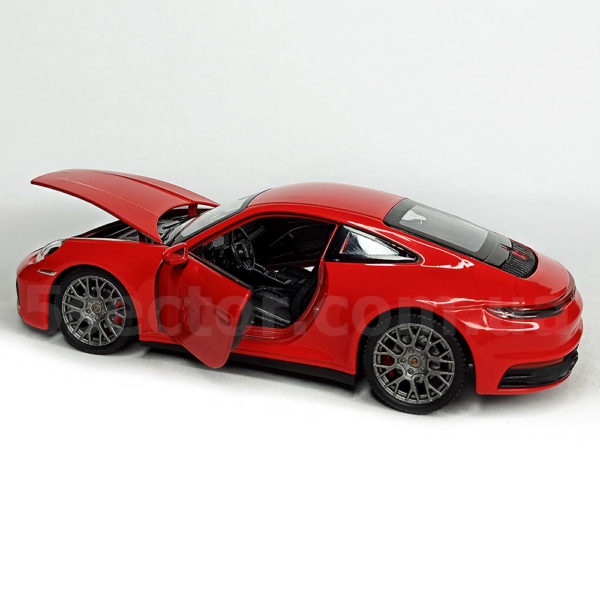 Porsche 911 Carrera 4S (992) Модель 1:24 Красный