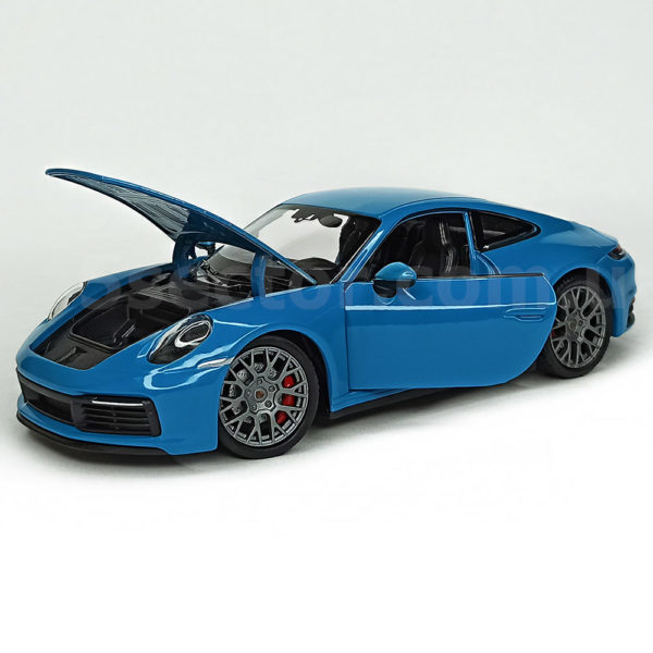 Porsche 911 Carrera 4S (992) Модель 1:24 Голубой