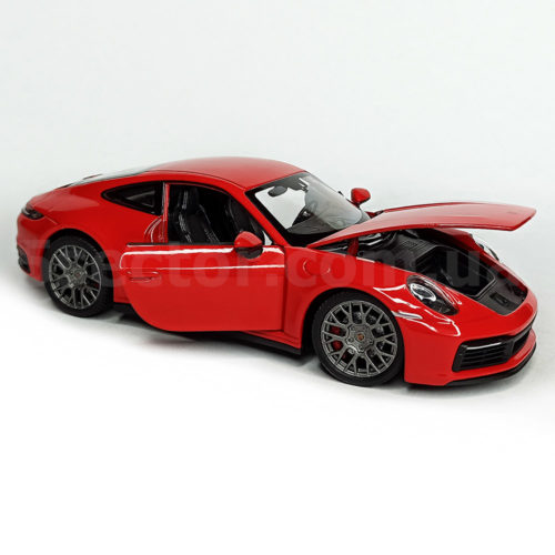 Porsche 911 Carrera 4S (992) Модель 1:24 Красный