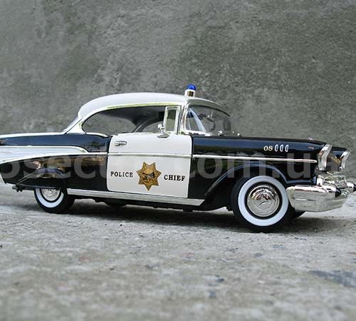 Chevrolet Bel Air Police Chief 1957 Модель 1:18