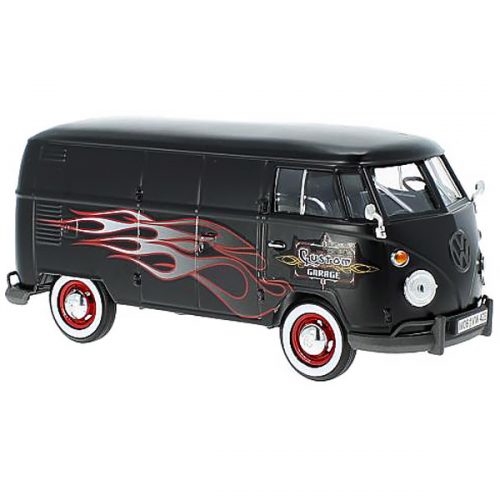 Volkswagen Type 2 (T1) Customs garage Модель 1:24 Черный