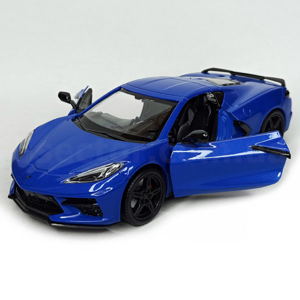 Chevrolet Corvette C8 Stingray 2020 Модель 1:24 Синий