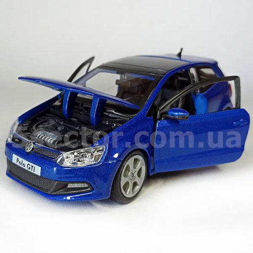 Volkswagen Polo 5 GTI Модель 1:24 Синий