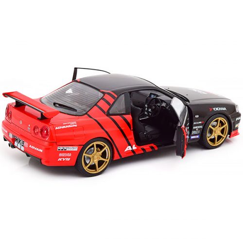 Nissan Skyline GT-R R34 Advan Drift 1999 Модель 1:18