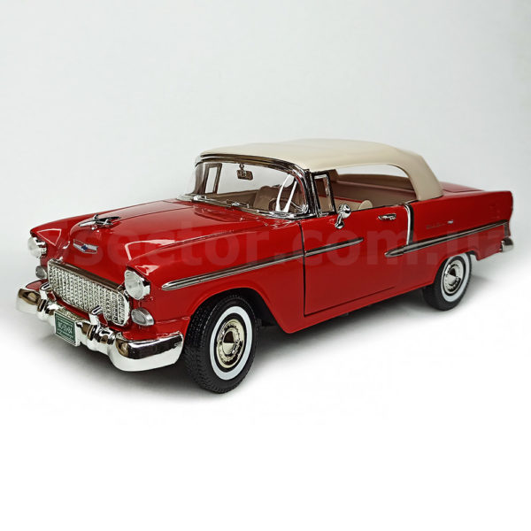 Chevrolet Bel Air convertible 1955 Модель 1:18 Красный