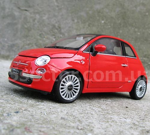 Fiat 500 2007 Коллекционная модель 1:24 Красный