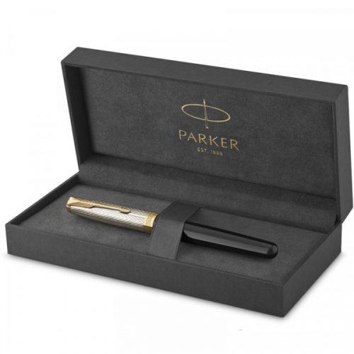 Parker SONNET 17 SE Silver Fougere & Black GT FP F 88 511