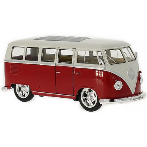 Volkswagen T1 Bus Lowrider 1963 Модель 1:24 Красный