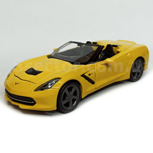 Corvette Stingray Convertible 2014 Модель 1:24 Желтый