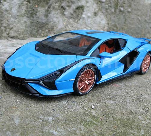 2019 Lamborghini Sián FKP 37 Модель 1:24 Голубой