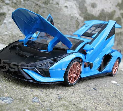 2019 Lamborghini Sián FKP 37 Модель 1:24 Голубой