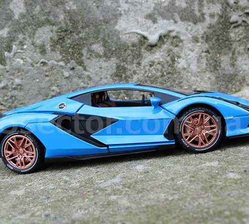 2019 Lamborghini Sián FKP 37 Модель 1:24 Голубой