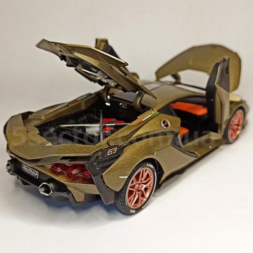 2019 Lamborghini Sián FKP 37 Модель 1:24 Матово-оливковый