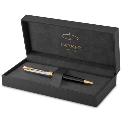 Ручка Parker Sonnet 17 Metal & Black Lacquer GT BP 68 132