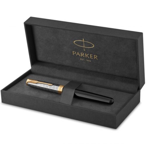 Ручка Parker Sonnet 17 Metal & Black Lacquer GT FP F 68 111