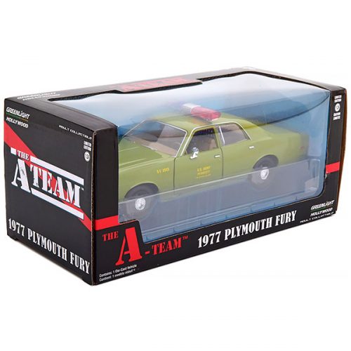 Plymouth Fury 1977 US Army Police The A-Team Модель 1:24