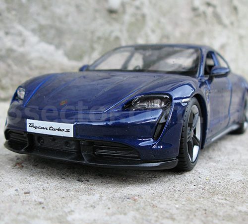 Porsche Taycan Turbo S 2020 Модель 1:24 Синий