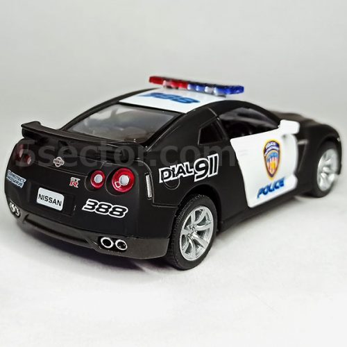 Nissan GT-R R35 Police Модель 1:36 Черный