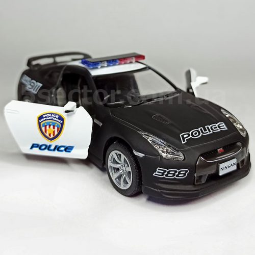 Nissan GT-R R35 Police Модель 1:36 Черный