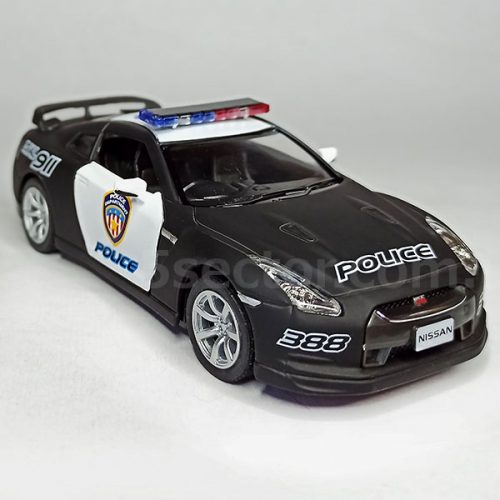 Nissan GT-R R35 Police Модель 1:36 Черный