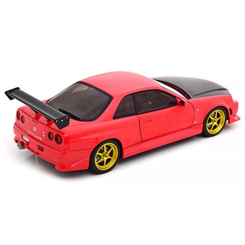 Nissan Skyline GT-R BNR34 1999 Модель 1:18 Красный