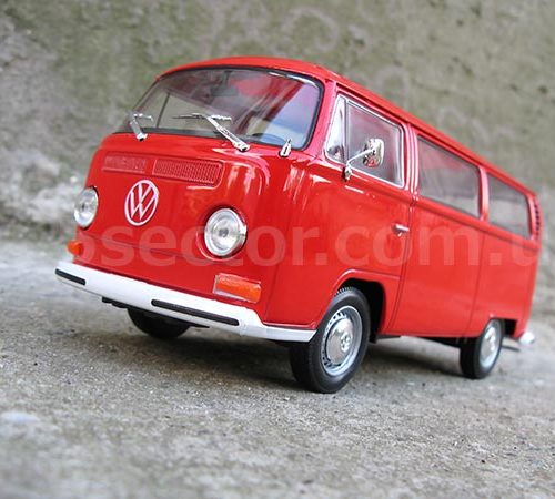 Volkswagen T2 Bus 1972 Модель 1:24 Красный