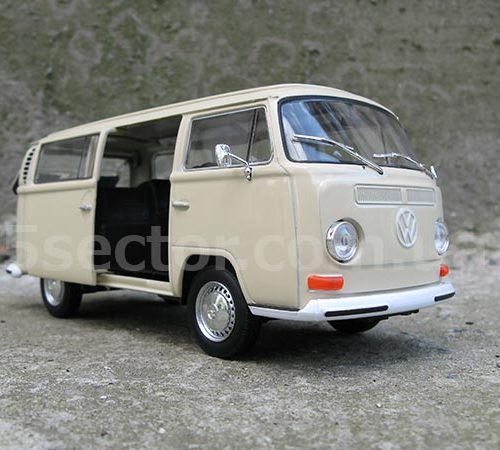 Volkswagen T2 Bus 1972 Модель 1:24 Бежевый