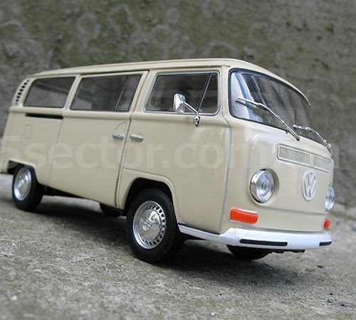 Volkswagen T2 Bus 1972 Модель 1:24 Бежевый