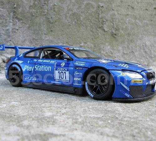 BMW M6 GT3 PlayStation Модель автомобиля 1:24