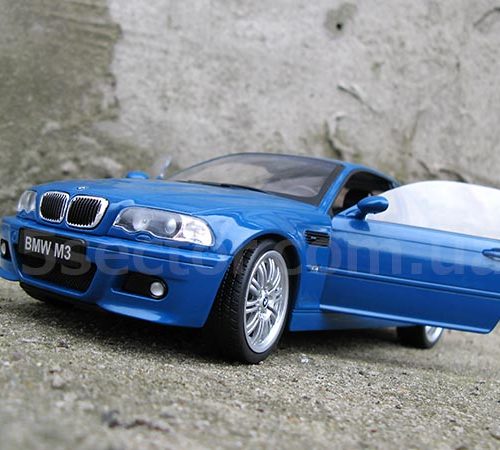 BMW M3 E46 Coupe 2000 Модель 1:18 Синий