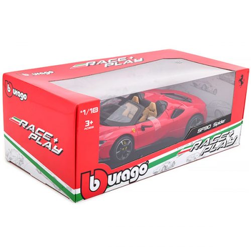 Ferrari SF90 Spider 2021 Модель 1:18 Красный