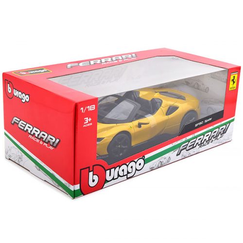 Ferrari SF90 Spider 2021 Модель 1:18 Желтый