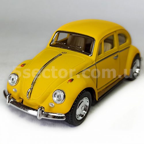 VW Classical Beetle 1967 Модель 1:36 Желтый матовый