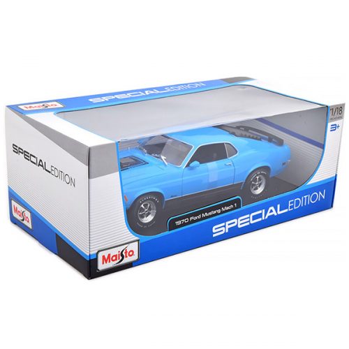 1970 Ford Mustang Mach 1 Модель 1:18 Голубой