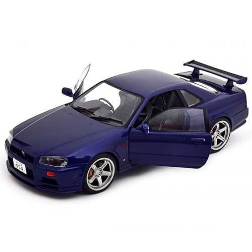 1999 Nissan Skyline GT-R R34 Модель 1:18 Темно-синий