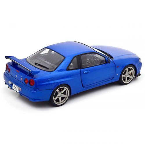 1999 Nissan Skyline GT-R R34 Модель 1:18 Синий