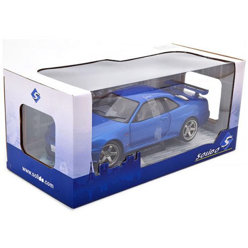 1999 Nissan Skyline GT-R R34 Модель 1:18 Синий